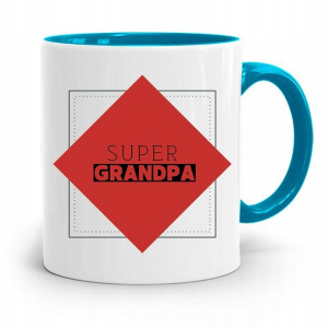 Kubek Błękitny Dzień Dziadka Super Grandpa Dziadek
