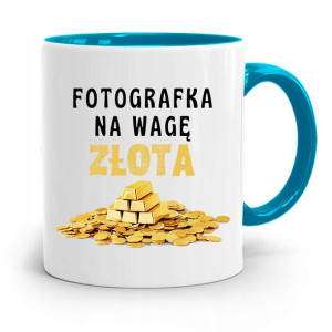 Kubek Błękitny Fotografa Na Wagę Złota Prezent