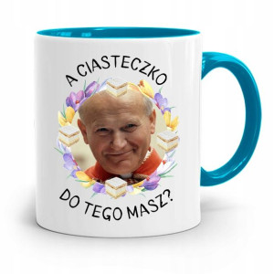 Kubek Błękitny Jan Paweł Ii Papież A Ciasteczko?