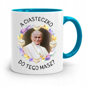 Kubek Błękitny Jan Paweł Ii Papież A Ciasteczko?