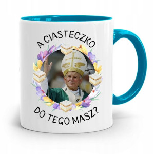 Kubek Błękitny Jan Paweł Ii Papież A Ciasteczko?