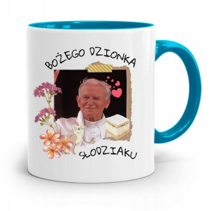 Kubek Błękitny Jan Paweł Ii Papież Bożego Dzionka