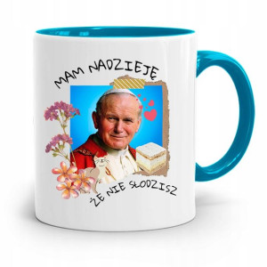 Kubek Błękitny Jan Paweł Ii Papież Mam Nadzieję