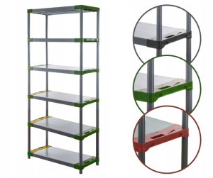 Regał magazynowy plastikowy JUPITER-6_120_ZIEL