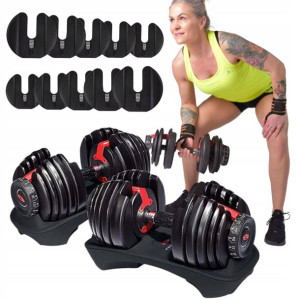 2szt Hantle Hantla Regulowane 2.5-24kg Fit4med