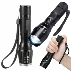 Latarka Taktyczna Led Cree Zoom Xml T6 Wodoodporna