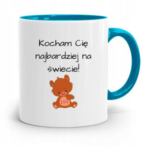 Kubek Błękitny Na Walentynki Kocham Cię Prezent