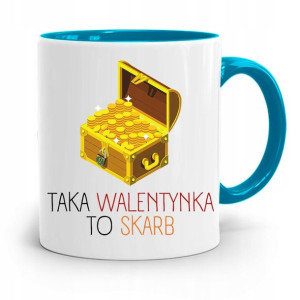 Kubek Błękitny Na Walentynki Taka To Skarb Prezent