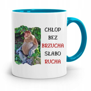 Kubek Błękitny Nosacz Janusz Chłop Bez Brzucha