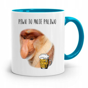 Kubek Błękitny Nosacz Janusz Piwo To Moje Paliwo