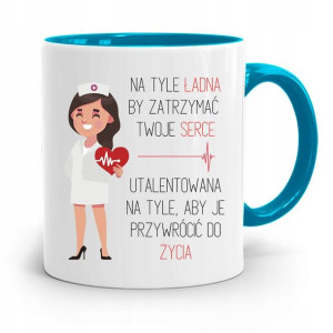 Kubek Błękitny Pielęgniarki Aby Przywrócić Serce