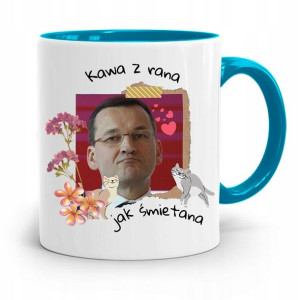 Kubek Błękitny Politycy Premier Mateusz Morawiecki