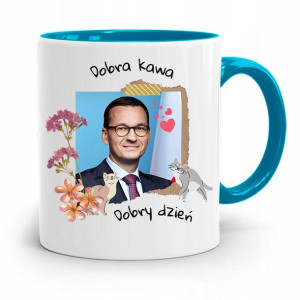 Kubek Błękitny Politycy Premier Mateusz Morawiecki