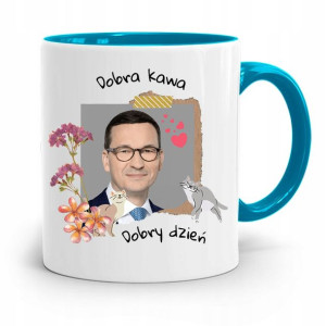 Kubek Błękitny Politycy Premier Mateusz Morawiecki
