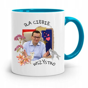 Kubek Błękitny Politycy Premier Mateusz Morawiecki