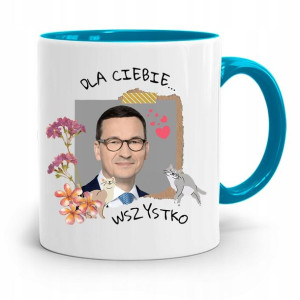 Kubek Błękitny Politycy Premier Mateusz Morawiecki