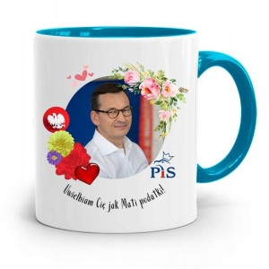 Kubek Błękitny Politycy Premier Mateusz Morawiecki