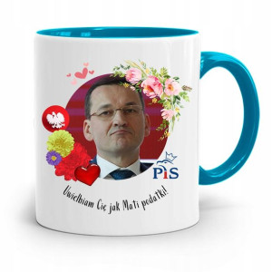 Kubek Błękitny Politycy Premier Mateusz Morawiecki