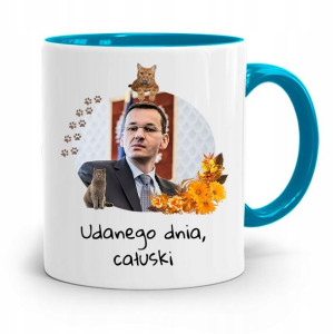 Kubek Błękitny Politycy Premier Mateusz Morawiecki
