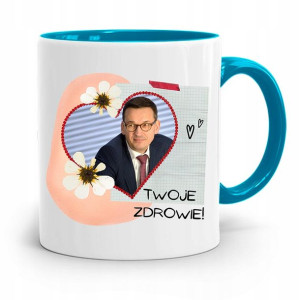 Kubek Błękitny Politycy Premier Mateusz Morawiecki