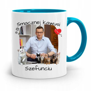 Kubek Błękitny Politycy Premier Mateusz Morawiecki
