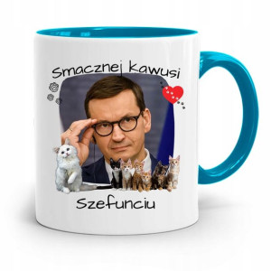 Kubek Błękitny Politycy Premier Mateusz Morawiecki