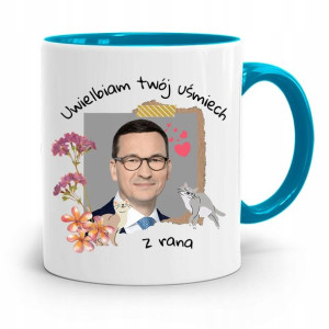 Kubek Błękitny Politycy Premier Mateusz Morawiecki