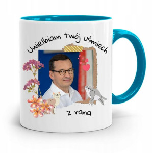 Kubek Błękitny Politycy Premier Mateusz Morawiecki