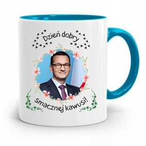 Kubek Błękitny Politycy Premier Mateusz Morawiecki