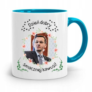 Kubek Błękitny Politycy Premier Mateusz Morawiecki