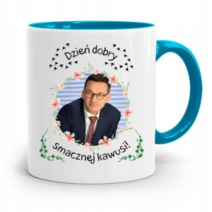 Kubek Błękitny Politycy Premier Mateusz Morawiecki