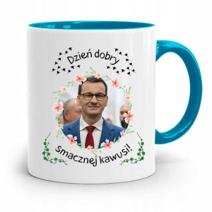 Kubek Błękitny Politycy Premier Mateusz Morawiecki
