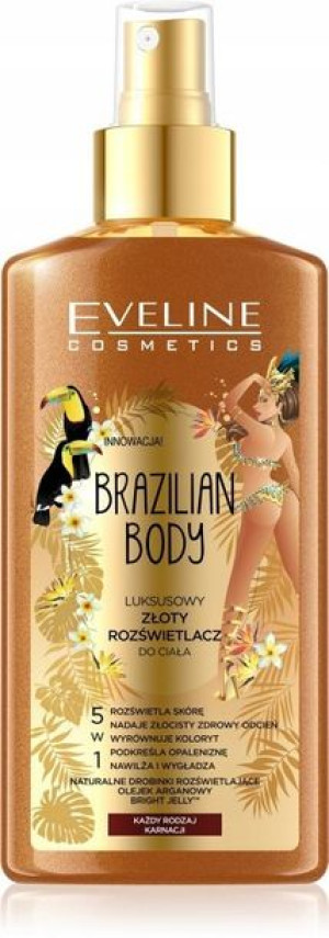 Eveline Brazilian Body Złoty Rozświetlacz do ciała