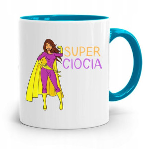 Kubek Błękitny Prezent Dla Cioci Super Ciocia
