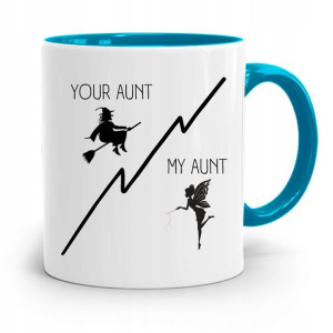 Kubek Błękitny Prezent Dla Cioci Your Aunt My Aunt