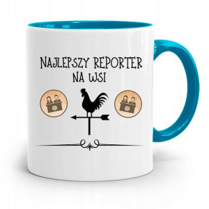 Kubek Błękitny Prezent Dla Dziennikarza Reportera