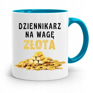 Kubek Błękitny Prezent Dla Dziennikarza Reportera
