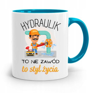 Kubek Błękitny Prezent Dla Hydraulika Styl Życia
