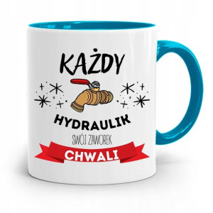 Kubek Błękitny Prezent Dla Hydraulika Swój Zaworek