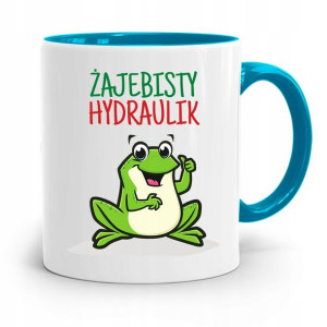 Kubek Błękitny Prezent Dla Hydraulika Żajebisty