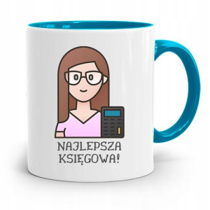 Kubek Błękitny Prezent Dla Księgowej Księgowego