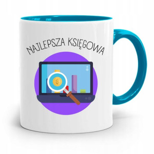 Kubek Błękitny Prezent Dla Księgowej Księgowego