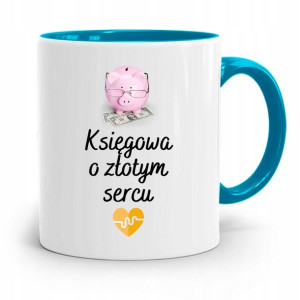 Kubek Błękitny Prezent Dla Księgowej Księgowego