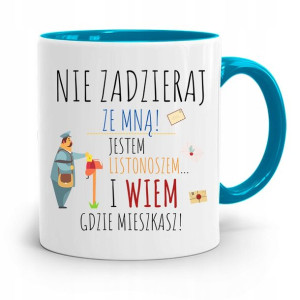 Kubek Błękitny Prezent Dla Listonosza Jestem