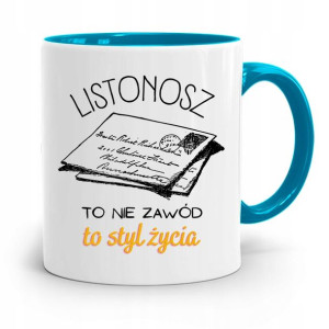 Kubek Błękitny Prezent Dla Listonosza To Styl