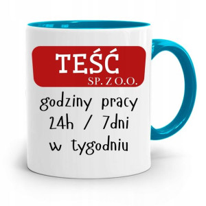 Kubek Błękitny Prezent Dla Teścia Teść Sp.z.o.o