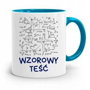 Kubek Błękitny Prezent Dla Teścia Wzorowy Teść