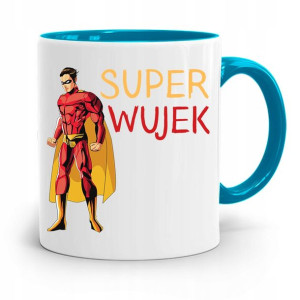 Kubek Błękitny Prezent Dla Wujka Super Wujek