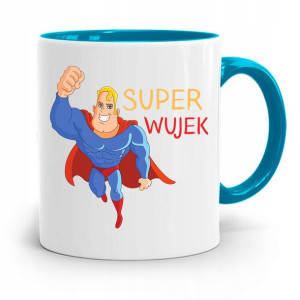 Kubek Błękitny Prezent Dla Wujka Super Wujek