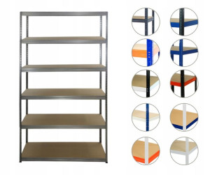 Regał metalowy do garażu piwnicy 196x90x30 6 350ZZ